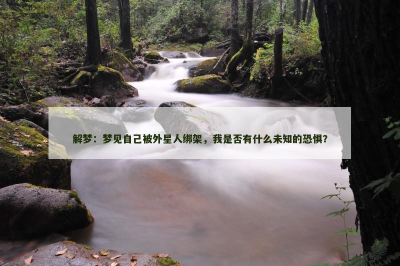 解梦：梦见自己被外星人绑架，我是否有什么未知的恐惧？