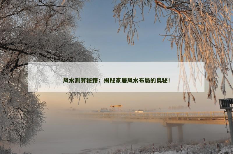 风水测算秘籍：揭秘家居风水布局的奥秘！