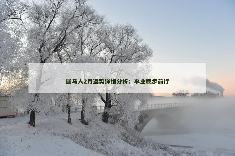 属马人2月运势详细分析：事业稳步前行