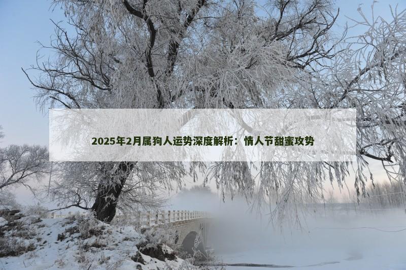 2025年2月属狗人运势深度解析:情人节甜蜜攻势