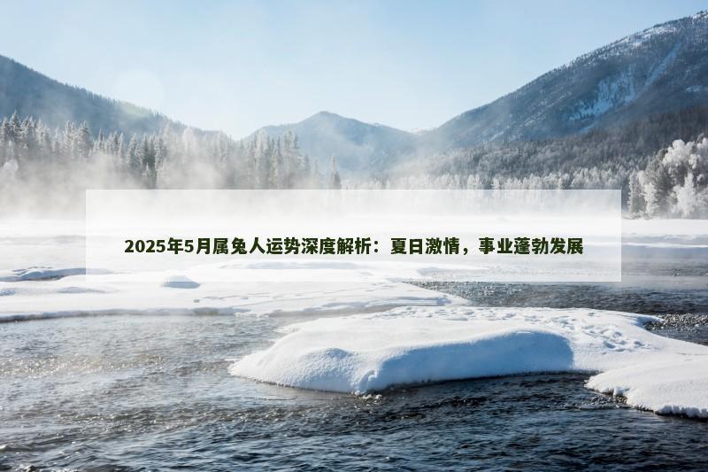 2025年5月属兔人运势深度解析:夏日激情,事业蓬勃发展