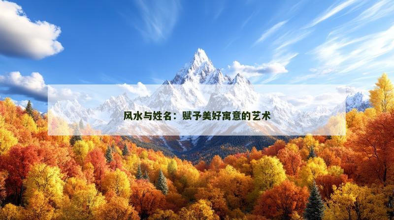 风水与姓名:赋予美好寓意的艺术