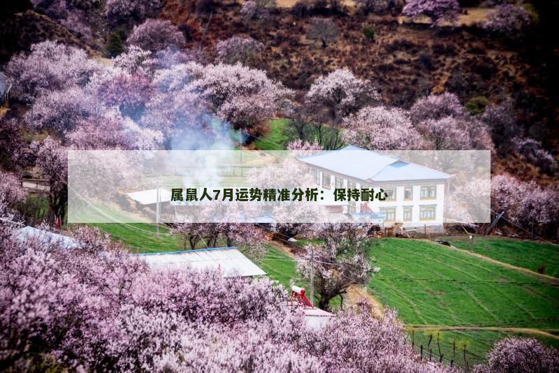 属鼠人7月运势精准分析:保持耐心