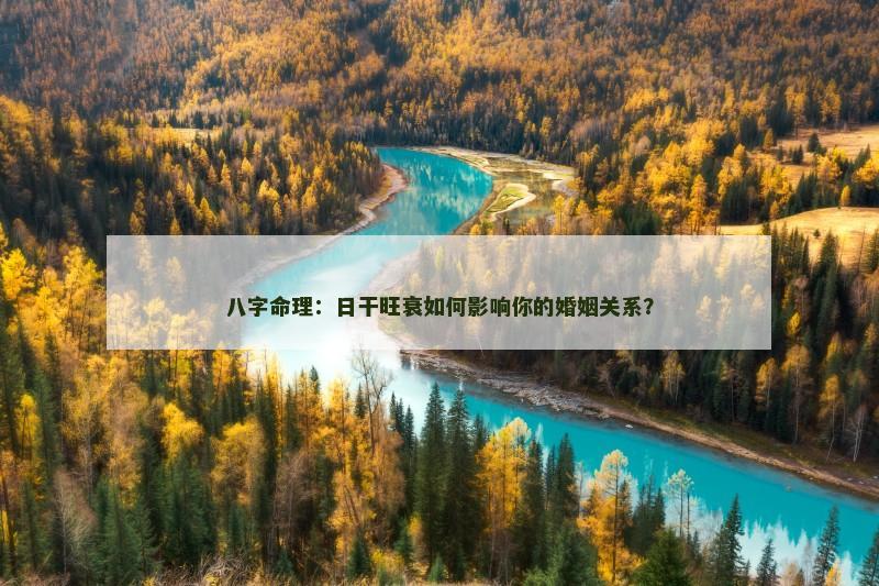 八字命理：日干旺衰如何影响你的婚姻关系？