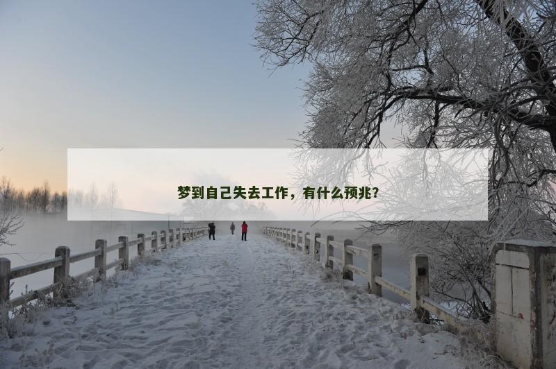 梦到自己失去工作,有什么预兆?
