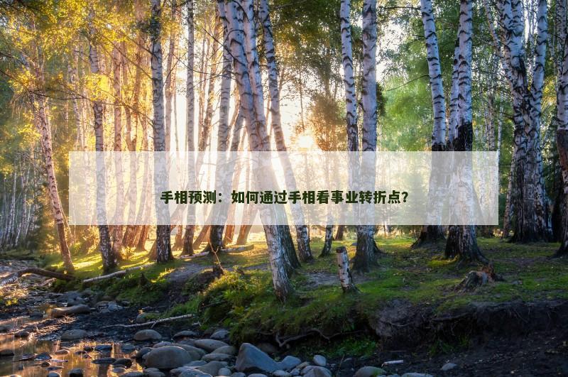 手相预测:如何通过手相看事业转折点?