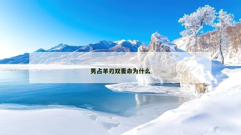 男占羊刃双妻命为什么