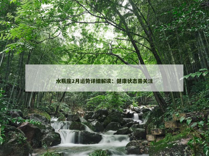 水瓶座2月运势详细解读:健康状态需关注