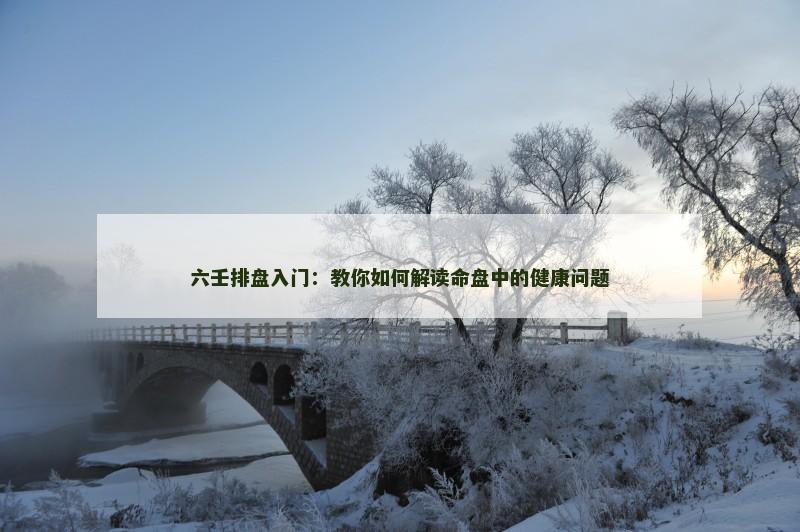 六壬排盘入门：教你如何解读命盘中的健康问题